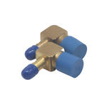 Load image into Gallery viewer, 2Pcs Brass 90 Degree Elbow Adaptor - 3/8&quot; Male NPT to Barb 1/4&quot; (0.4IN /10.4MM)
