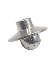 Load image into Gallery viewer, 1.5&quot; Tri Clamp Flat Lid w/ 1/4&quot; Female NPT, 1&quot; Spray Ball

