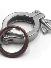 Load image into Gallery viewer, ISO-KF Flange Quick Clamp Wing Nut with Centering O-Ring Stainless Steel