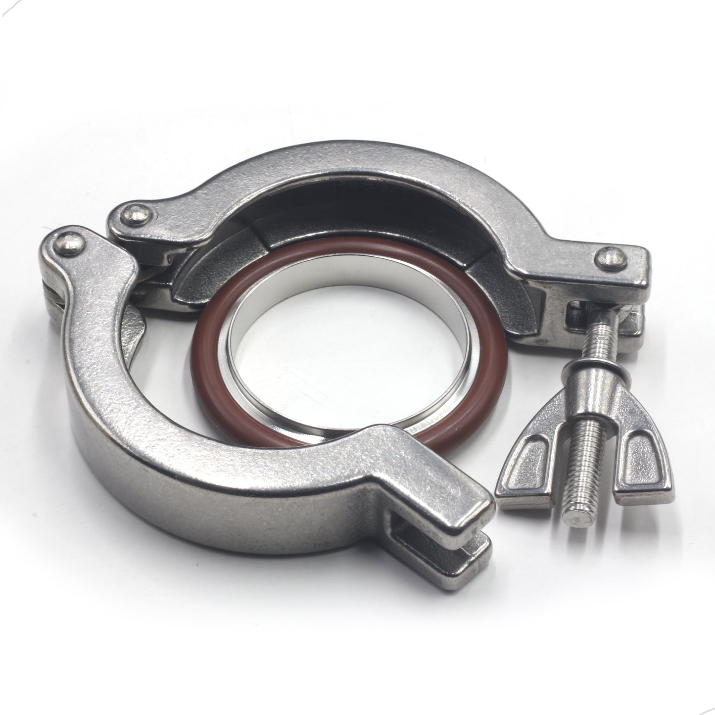 ISO-KF Flange Quick Clamp Wing Nut with Centering O-Ring Stainless Steel