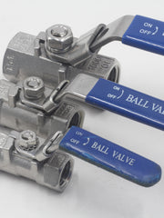 Load image into Gallery viewer, One Piece Ball Valve NPT Female x NPT Female 1000 PSI Stainless Steel 304