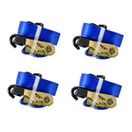 Load image into Gallery viewer, 4pcs 1-1/2" x 15ft Heavy Duty Ratchet Cargo Tie Down Straps 3000 lbs

