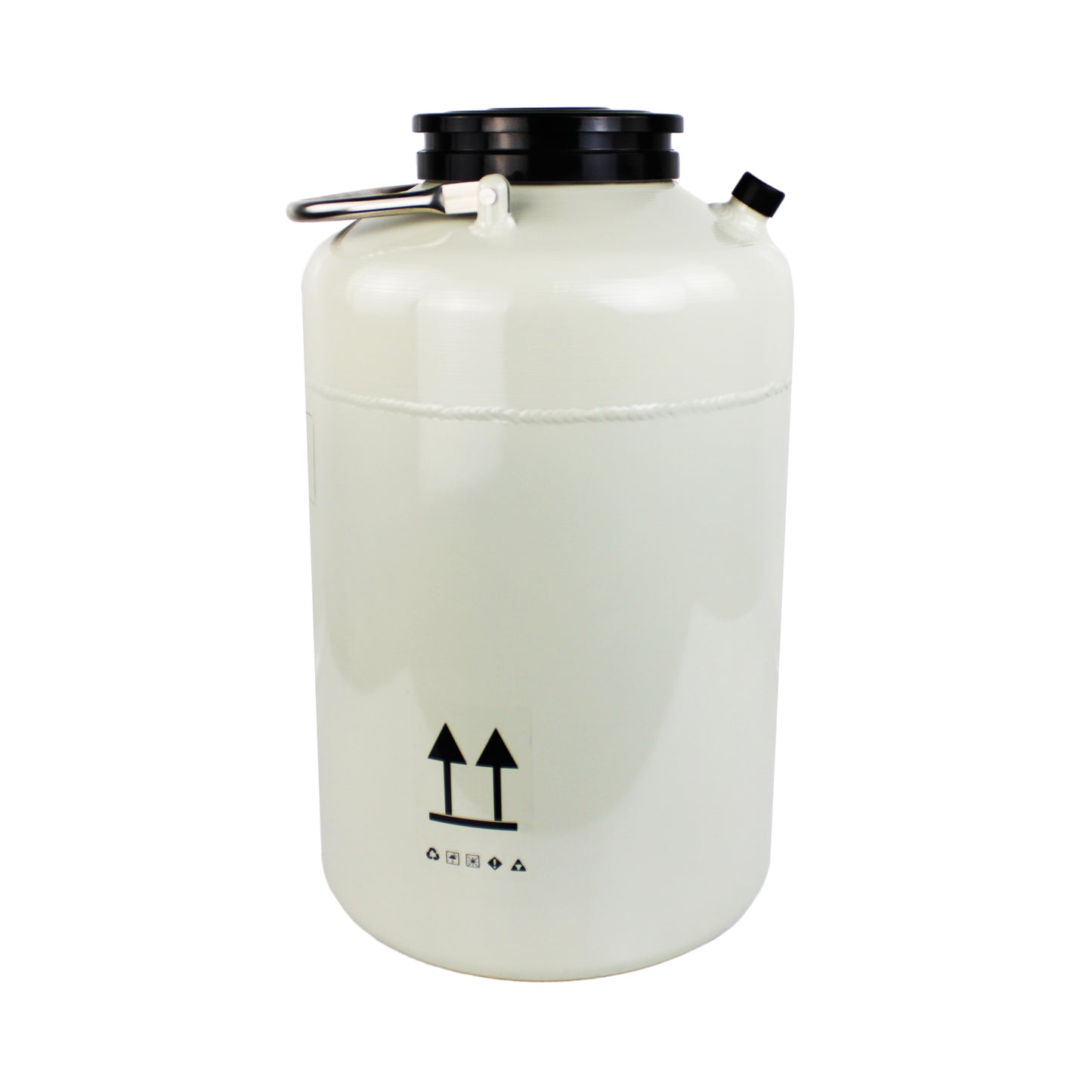 10L Big Mouth Cryogenic Container Liquid Nitrogen Ln2 Tank Wide Open Mouth