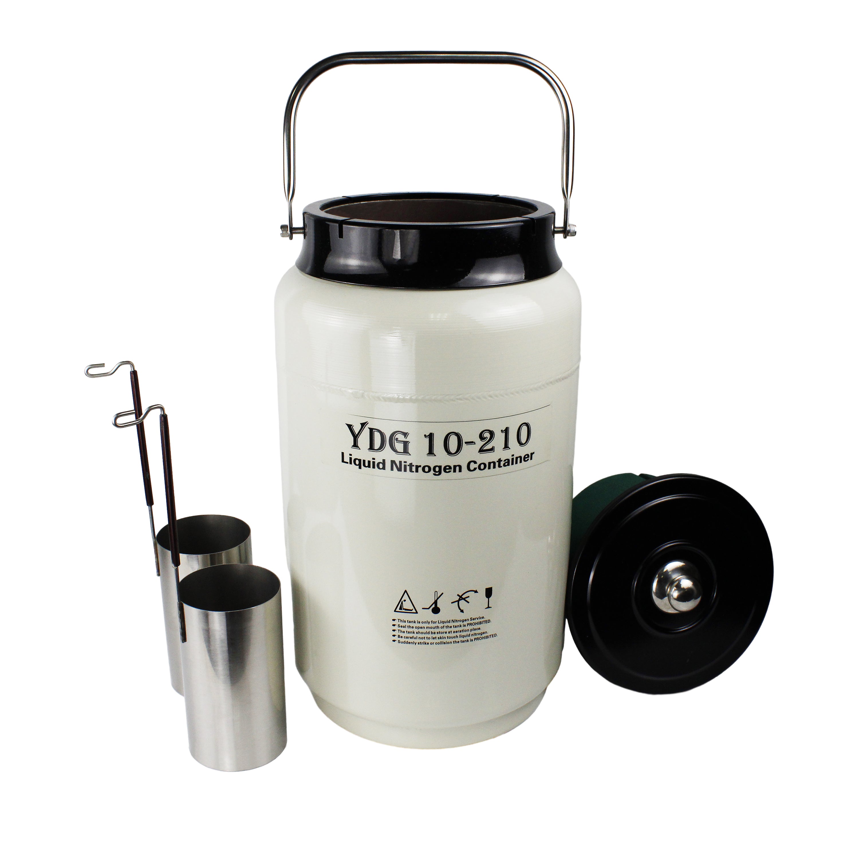 Liquid Nitrogen Container, SHengwin 20L Liquid Nitrogen Tank LN2 Cryogenic  Container with 3 Canisters and Carry Bag