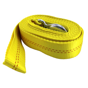 4.5 Ton Polyester Tow Strap Rope 2 Hooks 10000lb Towing Recovery