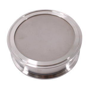 Tri Clamp Filter Plate, End plate with 0.5um, 1um or 5 um Filter 304 Stainless Steel