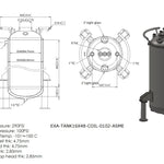 Load image into Gallery viewer, 160 L, (175 lbs. Refrigerant), ASME Certified Jacketed Storage Vessel With Condenser
