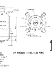 Load image into Gallery viewer, 160 L, (175 lbs. Refrigerant), ASME Certified Jacketed Storage Vessel With Condenser
