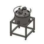 Load image into Gallery viewer, 300 L, (350 lbs. Refrigerant) Jacketed Reactor with Condenser
