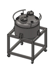 Load image into Gallery viewer, 300 L, (350 lbs. Refrigerant) Jacketed Reactor with Condenser
