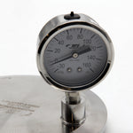 Load image into Gallery viewer, HFS -30 HG-160 PSI, 2.5&quot; Diameter Vacuum Air Pressure Gauge (316 Stainless Steel) Bottom Mount
