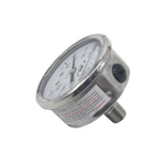 Load image into Gallery viewer, HFS -30 HG-160 PSI, 2.5&quot; Diameter Vacuum Air Pressure Gauge (316 Stainless Steel) Back mount Oil filled
