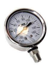 Load image into Gallery viewer, HFS -30 HG-160 PSI, 2.5&quot; Diameter Vacuum Air Pressure Gauge (316 Stainless Steel) Bottom Mount Oil filled
