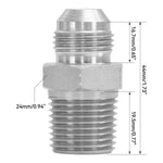 Load image into Gallery viewer, 10PCS 1/2" NPT Male to 1/2" JIC Male Flared Tube Fitting Carbon Steel
