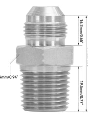 Load image into Gallery viewer, 10PCS 1/2" NPT Male to 1/2" JIC Male Flared Tube Fitting Carbon Steel
