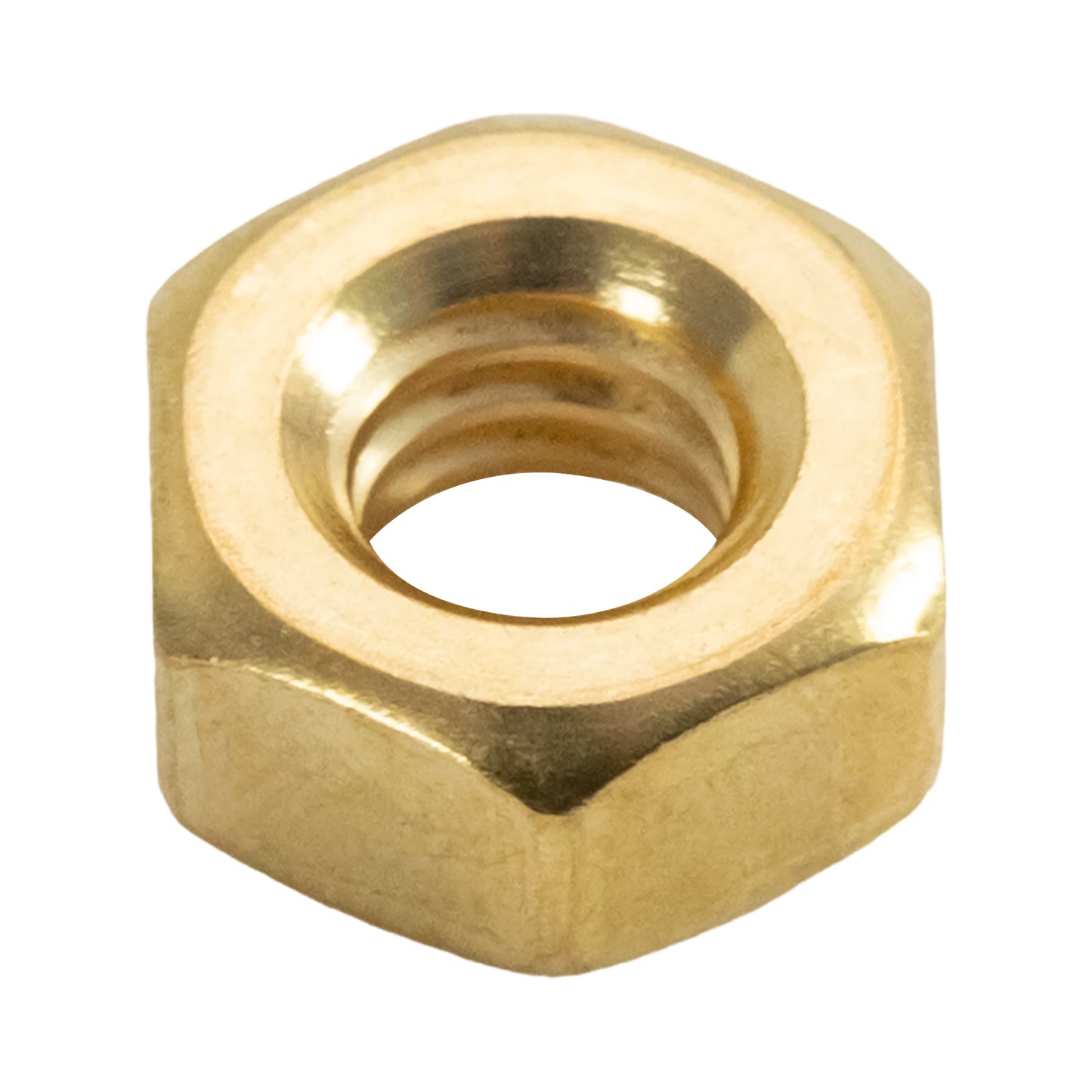Thread Hex Nuts 1/4"-20, Solid Brass Hex Nut (50 Pack)