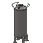Load image into Gallery viewer, 160 L, (175 lbs. Refrigerant), ASME Certified Jacketed Storage Vessel With Condenser
