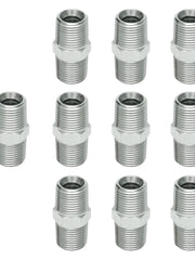 Load image into Gallery viewer, 10PCS NPT Male Threaded Hex Nipple Adapter Pipe Fitting Carbon Steel