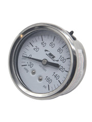 Load image into Gallery viewer, HFS -30 HG-160 PSI, 2.5&quot; Diameter Vacuum Air Pressure Gauge (316 Stainless Steel) Back Mount
