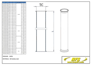 6'' Tri Clamp Sanitary Spool