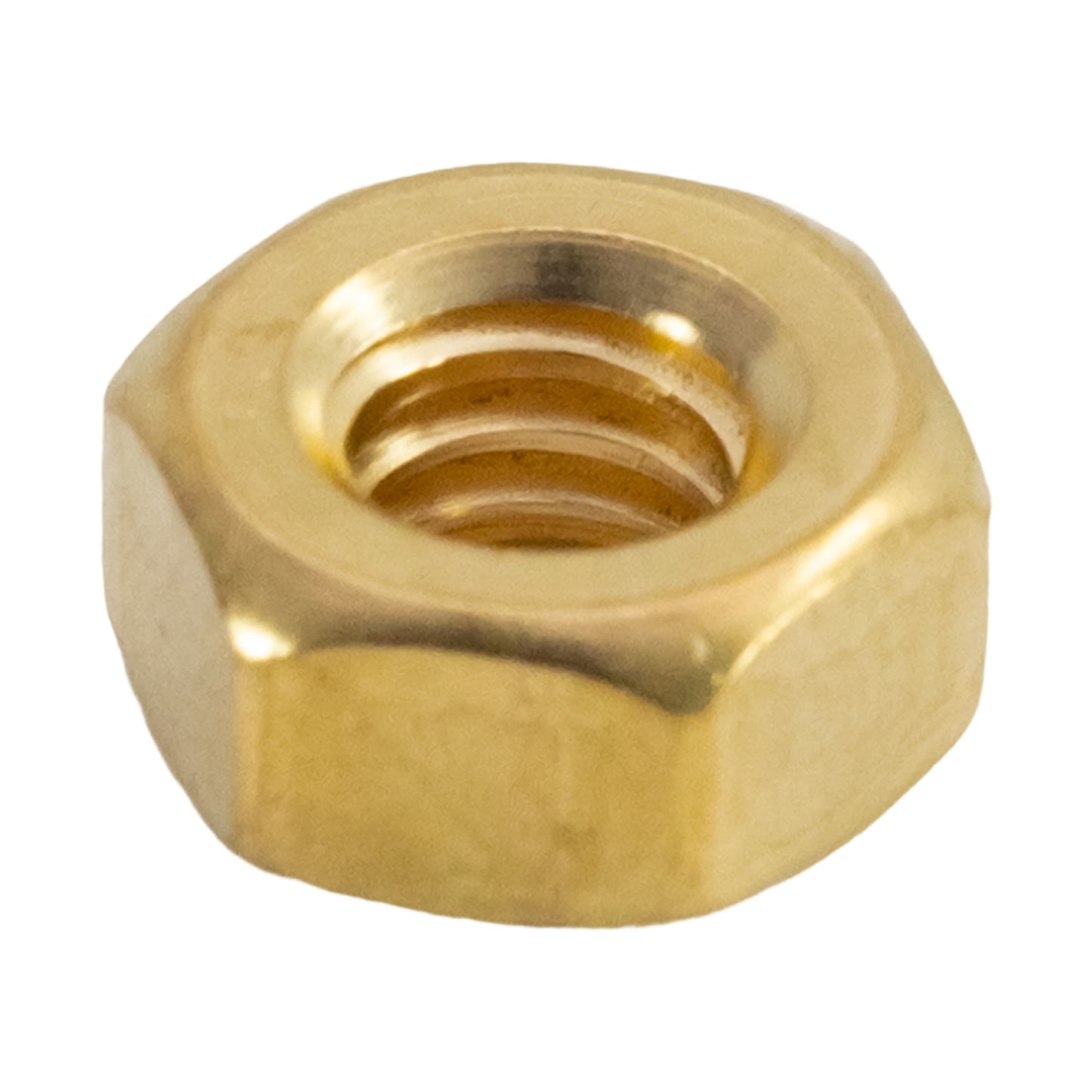 Thread Hex Nuts 1/4"-20, Solid Brass Hex Nut (50 Pack)