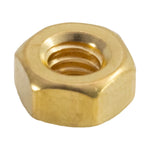 Load image into Gallery viewer, Thread Hex Nuts 1/4&quot;-20, Solid Brass Hex Nut (50 Pack)
