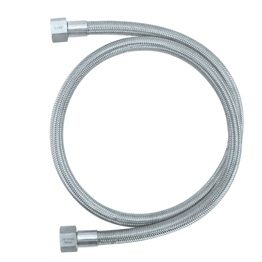 1/2" Female NPT Stainless Braided Hoses, w/ PTFE Liner, - 1500PSI