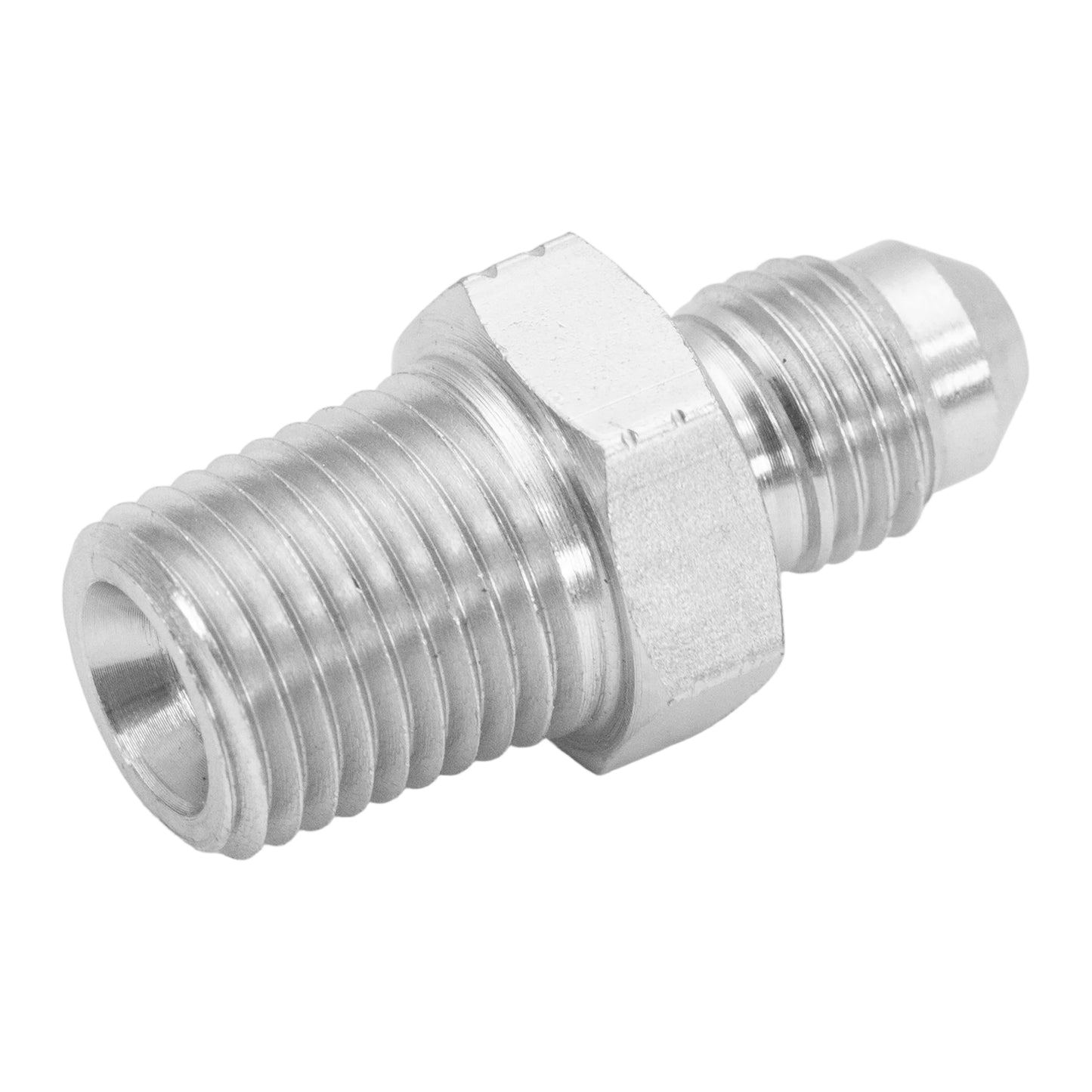 4PCS 1/4" NPT Male to 1/4" JIC Male Flared Tube Fitting Carbon Steel
