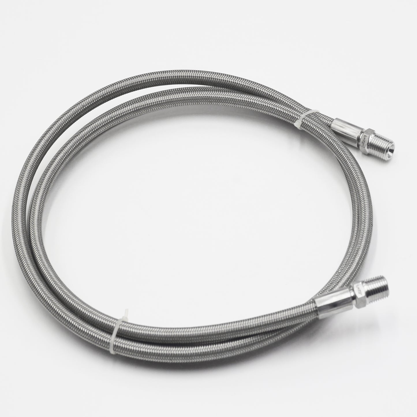 1/2'' Male NPT Stainless Braided Hoses, w/ PTFE Liner, - 1500PSI