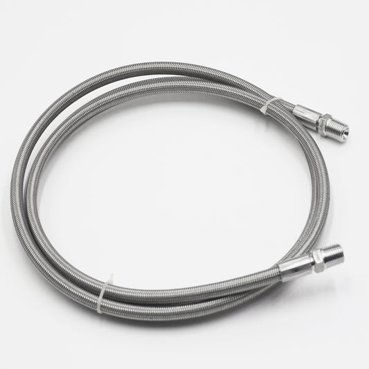 1/2'' Male NPT Stainless Braided Hoses, w/ PTFE Liner, - 1500PSI