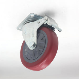 5-Inch Swivel Plate Caster Wheels Set of 4 with 1500lbs Loads Capacity