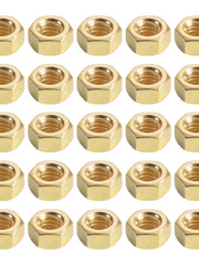 Load image into Gallery viewer, Thread Hex Nuts 5/16&quot;-18, Solid Brass Hex Nut (25 Pack)
