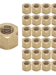Load image into Gallery viewer, Thread Hex Nuts 3/8&quot;-16, Solid Brass Hex Nut (25PCS/Pack)
