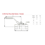 Load image into Gallery viewer, HAM-LET NPT Two Piece Ball Valves

