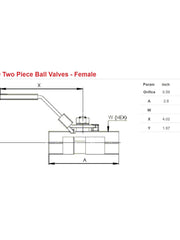 Load image into Gallery viewer, HAM-LET NPT Two Piece Ball Valves
