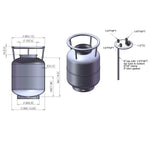 Load image into Gallery viewer, 26 L, (30 lbs. Refrigerant), Vertical Storage Tank
