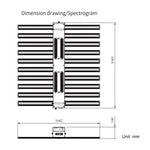 Load image into Gallery viewer, LED Grow Light IR Full Spectrum Panel 980W 10 Light Bar
