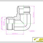 Load image into Gallery viewer, Compression Tube Fitting 90 Degree Elbow 1/2&quot; Tube OD x 1/2&quot; Tube OD Stainless Steel 316
