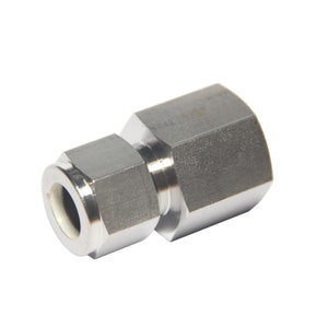 Compression Tube Fitting 1/2" Tube OD x 1/2" NPT Female Connector 316 Stainless Steel