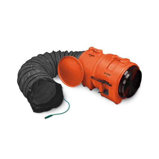 ALLEGRO 16" Axial Explosion-Proof (EX) Plastic Blower w/ Canister & Ducting