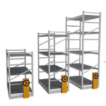 Load image into Gallery viewer, Multi-tier Mobile Vertical Grow Rack Systems Aluminium Frame Grow Rack
