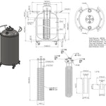 Load image into Gallery viewer, SS 304 Jacketed Vertical Storage Tank With Condenser
