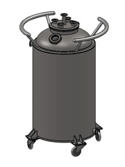 Load image into Gallery viewer, 100 L, (110 lbs. Refrigerant), Jacketed Storage Vessel With Condenser
