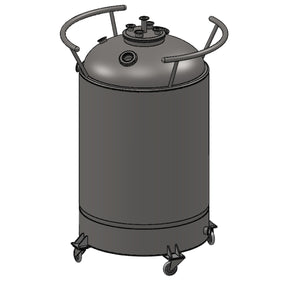 500 L, 350 lbs Refrigerant, Jacketed Vertical Storage Tank With Condenser
