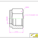 Load image into Gallery viewer, Compression Fitting Nut Adaptor Collar 1/2&quot; Tube OD Stainless Steel 316
