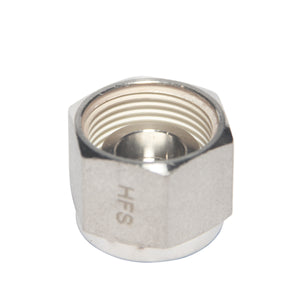 Compression Tube Fitting 1/2" OD Tube Plug End Cap Stainless Steel 316