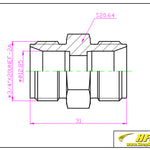 Load image into Gallery viewer, Compression Tube Fitting Union 1/2&quot; Tube OD Adapter Stainless Steel 316
