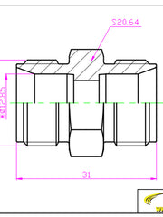 Load image into Gallery viewer, Compression Tube Fitting Union 1/2&quot; Tube OD Adapter Stainless Steel 316
