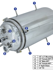 Load image into Gallery viewer, Hardware Factory Store Inc - 12 X 24 Bottom Spout Base with Spherical Lid - [variant_title]
