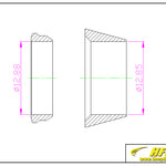 Load image into Gallery viewer, Compression Fitting Back Ferrule 1/2&quot; Tube OD Stainless Steel 316 10PCS/PACK

